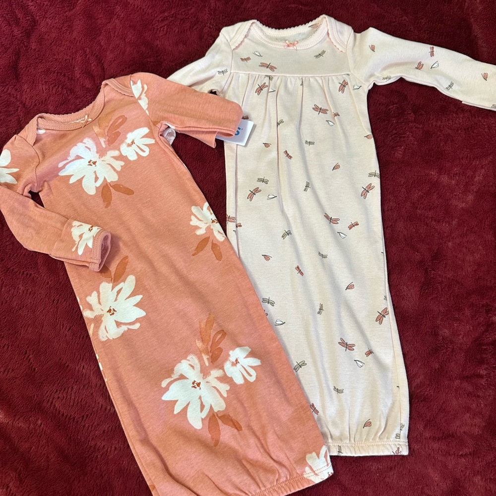 Floral and Dragonfly Kids Pajamas Set